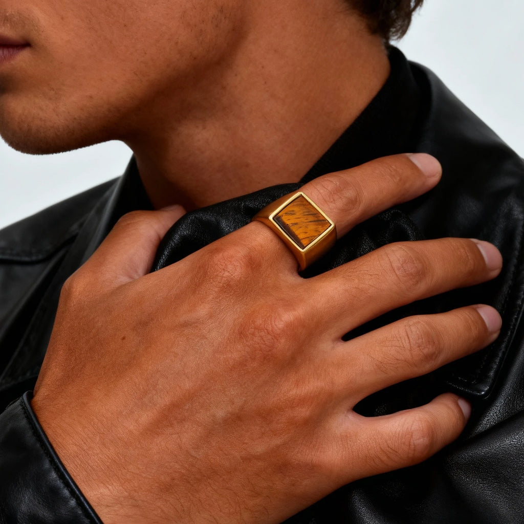 PENDRA Kaelith Tiger Eye Ring
