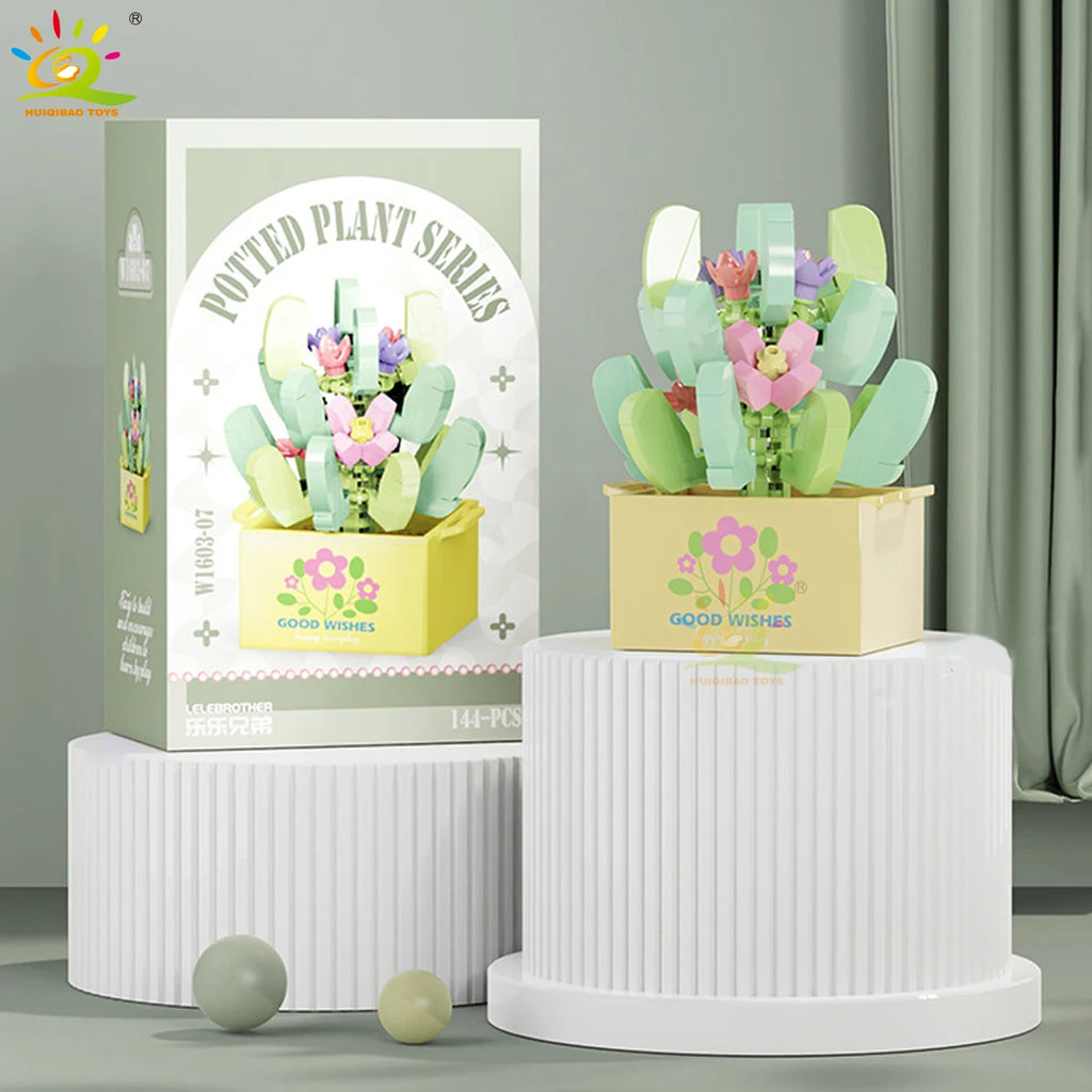 PENDRA Succulent Potted Floral Building Set