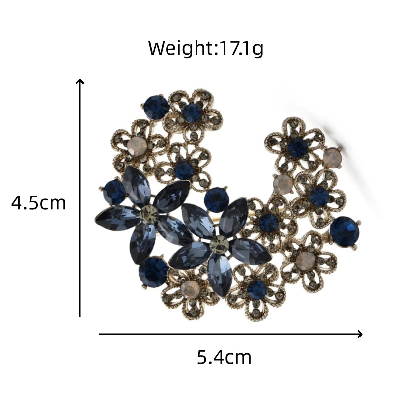 PENDRA Florielle33 Crystal Brooch