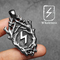 PENDRA Rune Branch Steel Necklace