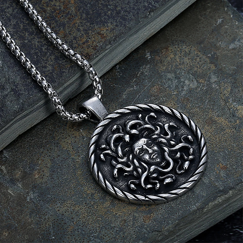 PENDRA Medusa Gothic Stainless Steel Pendant