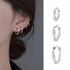 PENDRA Hoop Mobius Sterling Silver Earrings