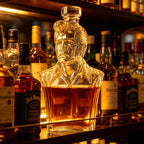 Novelty Human Bust Whiskey Decanter Glass Liquor Bottle for Scotch Whiskey Bar Home Decoration Ornament