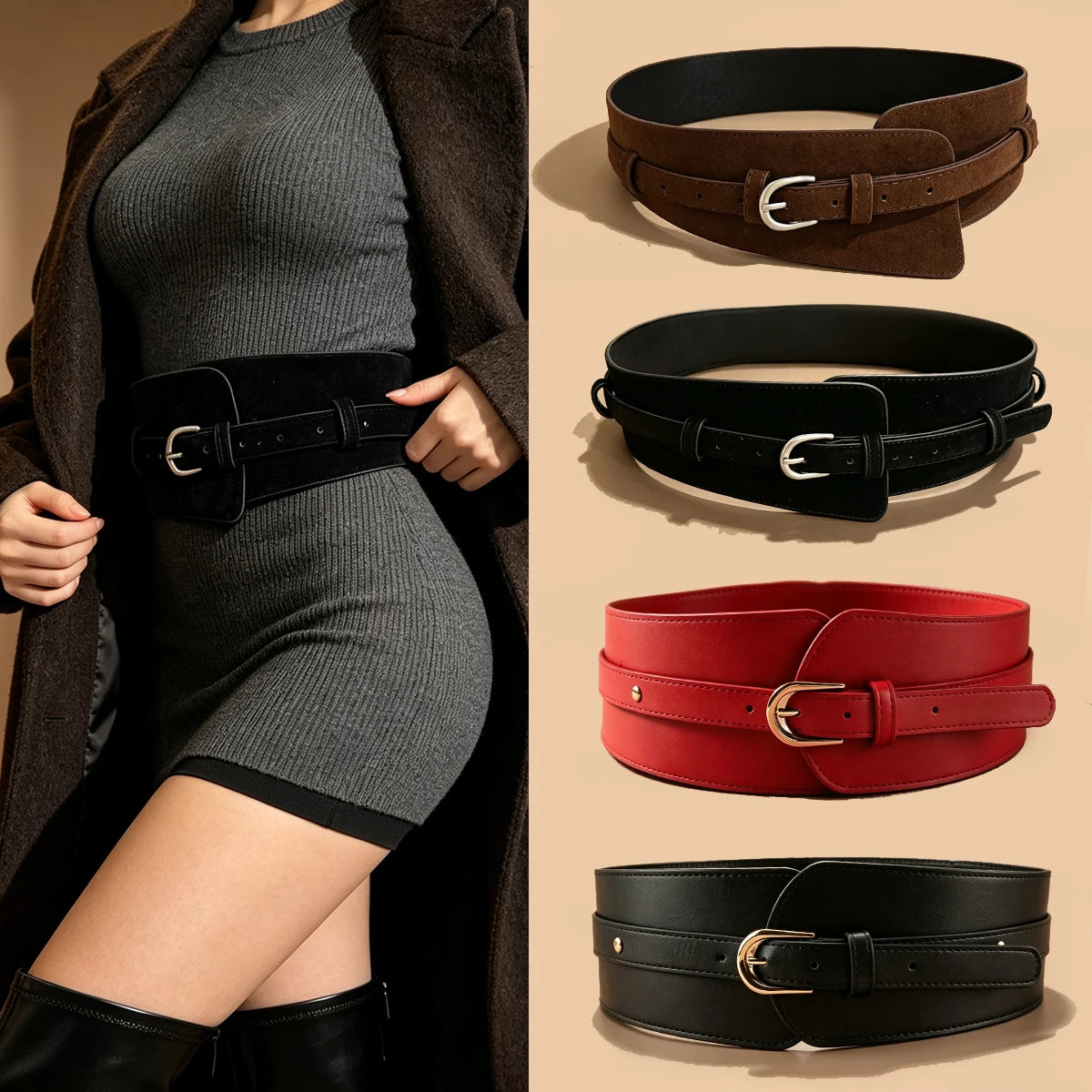 PENDRA Jadera Suede Rope Vintage Corset Belt