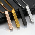 PENDRA Arabic Vertical Pendant Necklace
