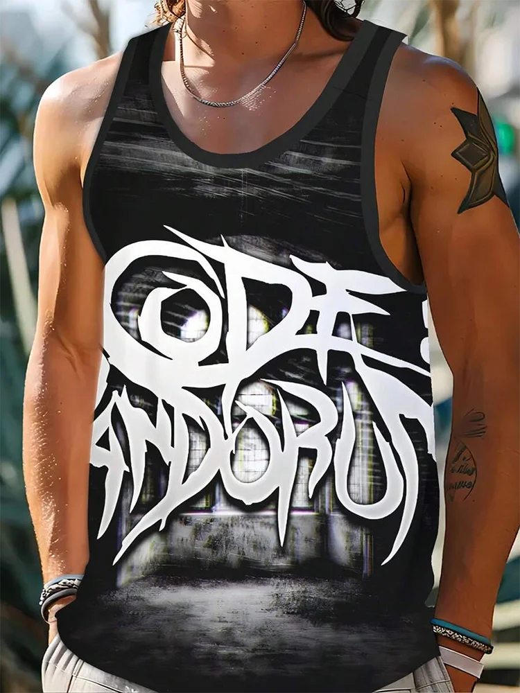 PENDRA Muscle Duck Print Tank Urban Sleeveless Tees Tank Top