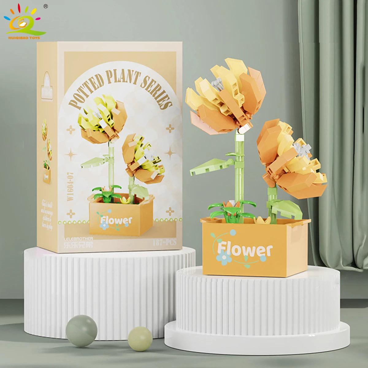 PENDRA Succulent Potted Floral Building Set