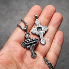 Satan Cross Men Necklaces Stainless Steel Pendant Chain Women Fashion Jewelry Punk Amulets New In Accessories Gifts Wholesale