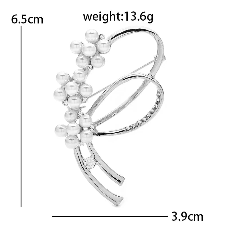 PENDRA Florielle10 Pearl Brooch