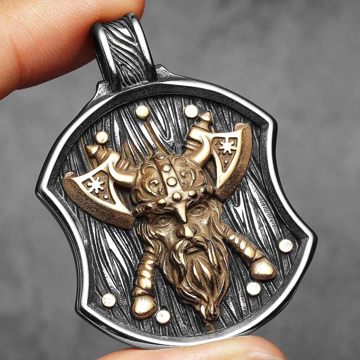 PENDRA Pirates Shield Steel Necklace