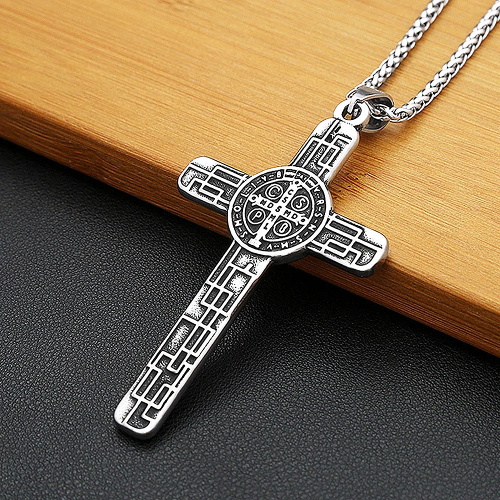 PENDRA Sacredcross Catholic Jesus Cross Pendant