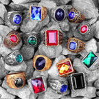 PENDRA Rhinestone Steel Ring