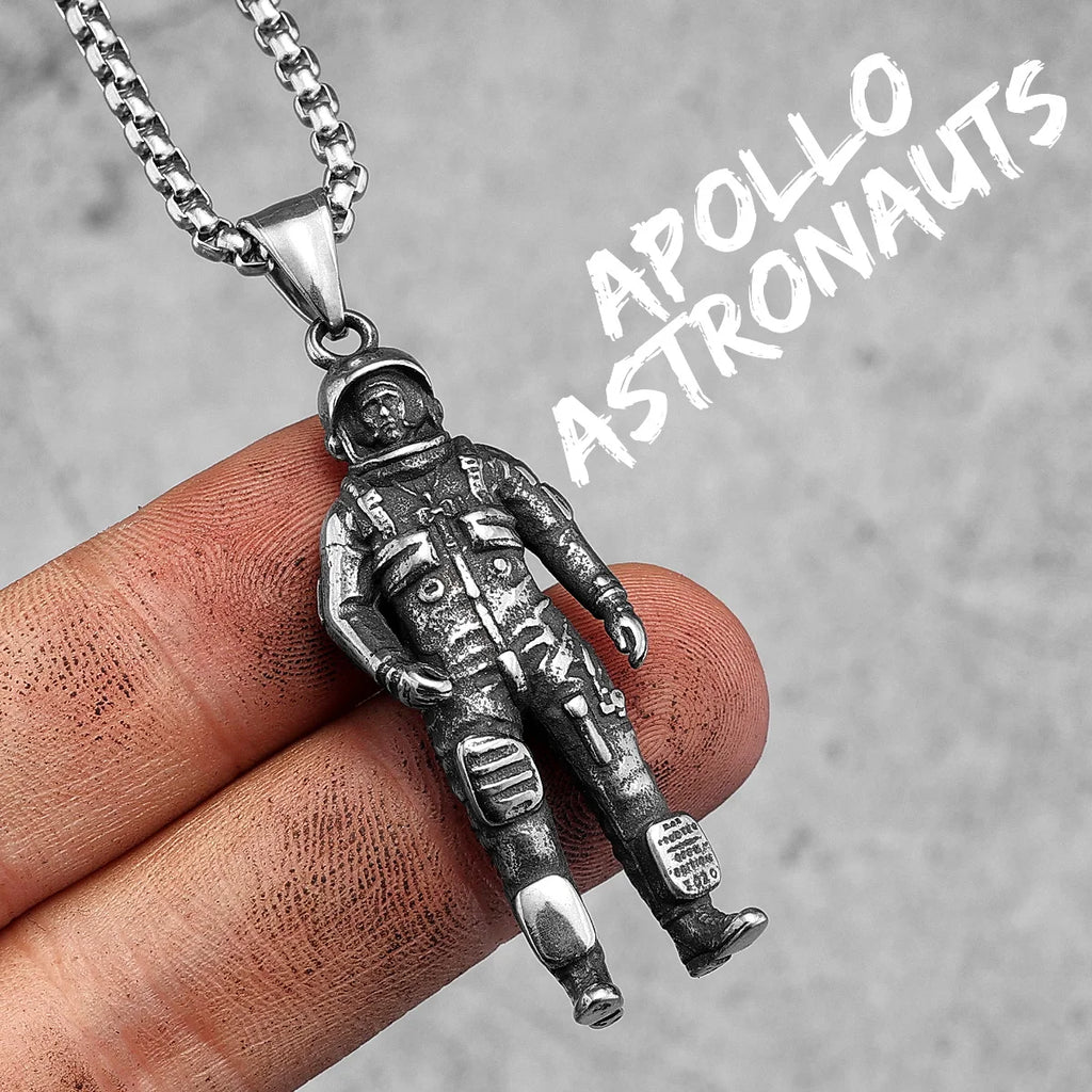 PENDRA Spaceman Astronaut Steel Necklace