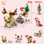 PENDRA Elk Deer Santa Building Set