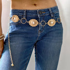 PENDRA Demiaya Metal Elegant Slim Waist Chain Belt