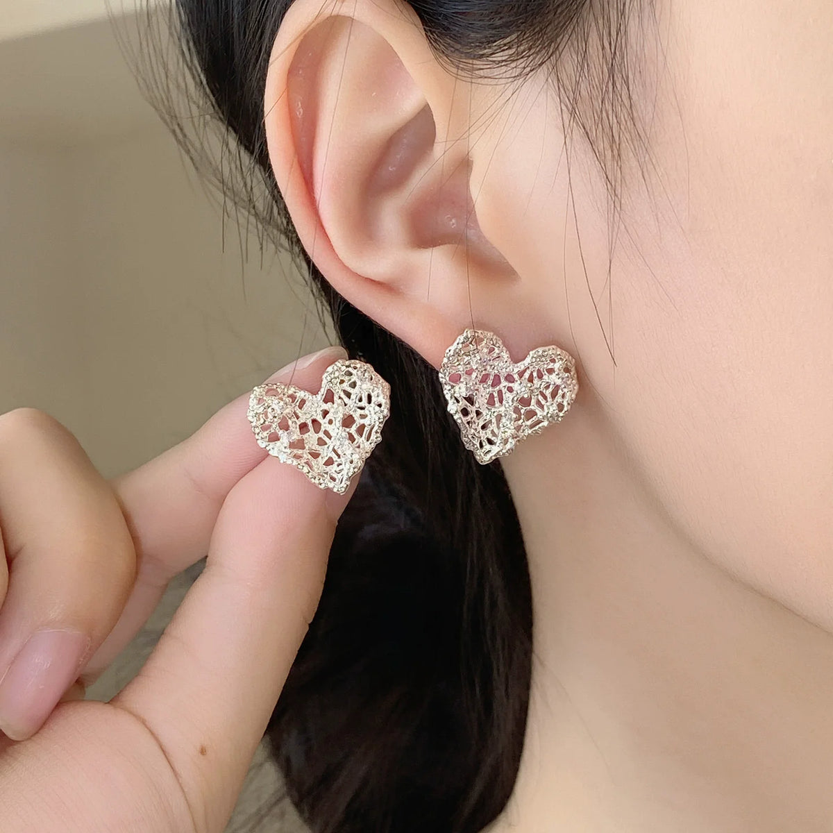 VENTFILLE 925 Sterling Silver CZ Star Moon Asymmetric Hoop Earrings for Women Girls Gold Silver Color Party Jewelry Gifts