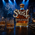 Ghost Skeletour World Tour Whiskey Decanter Gift Set, Glass Liquor Bottle with Tumbler Cups, Fan Collection Decor