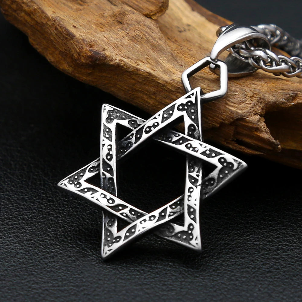 PENDRA Hexagram Vintage Symbol Pendant Necklace