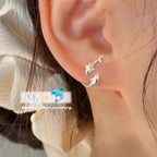 PENDRA Dolphins Sterling Silver Earrings