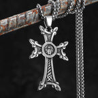 PENDRA Nordic Celtic Knot Steel Necklace