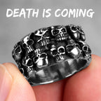 PENDRA Rock Domineering Multiple Steel Ring