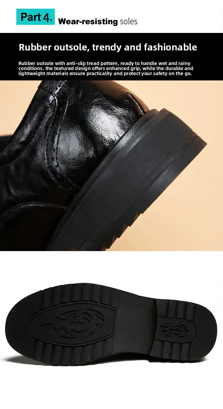 PENDRA Leather Lace Platform Shoes