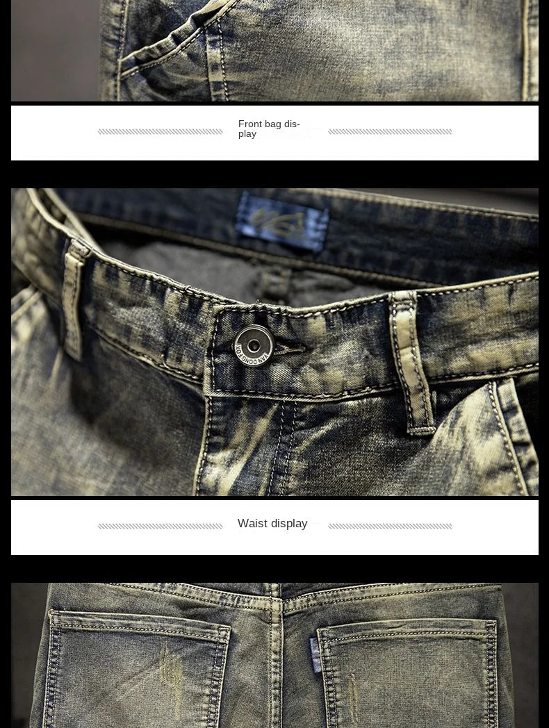 PENDRA Denim Straight Pants