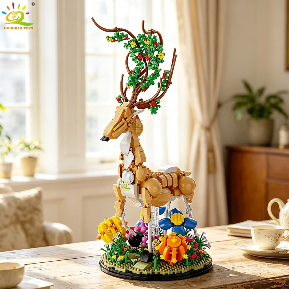PENDRA Deer Floral Building Set
