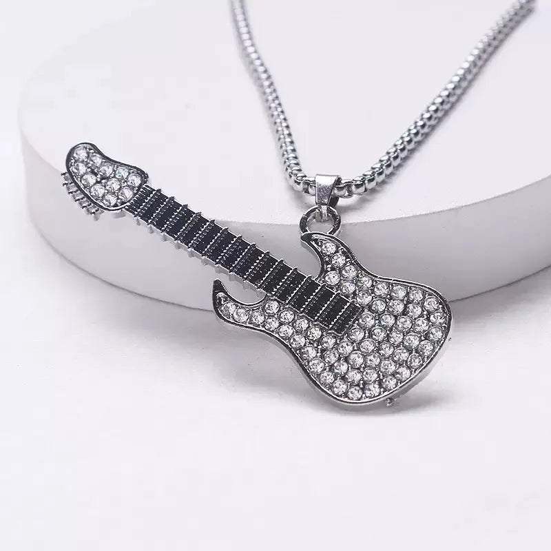 PENDRA Guitarshine Rhinestone Guitar Pendant
