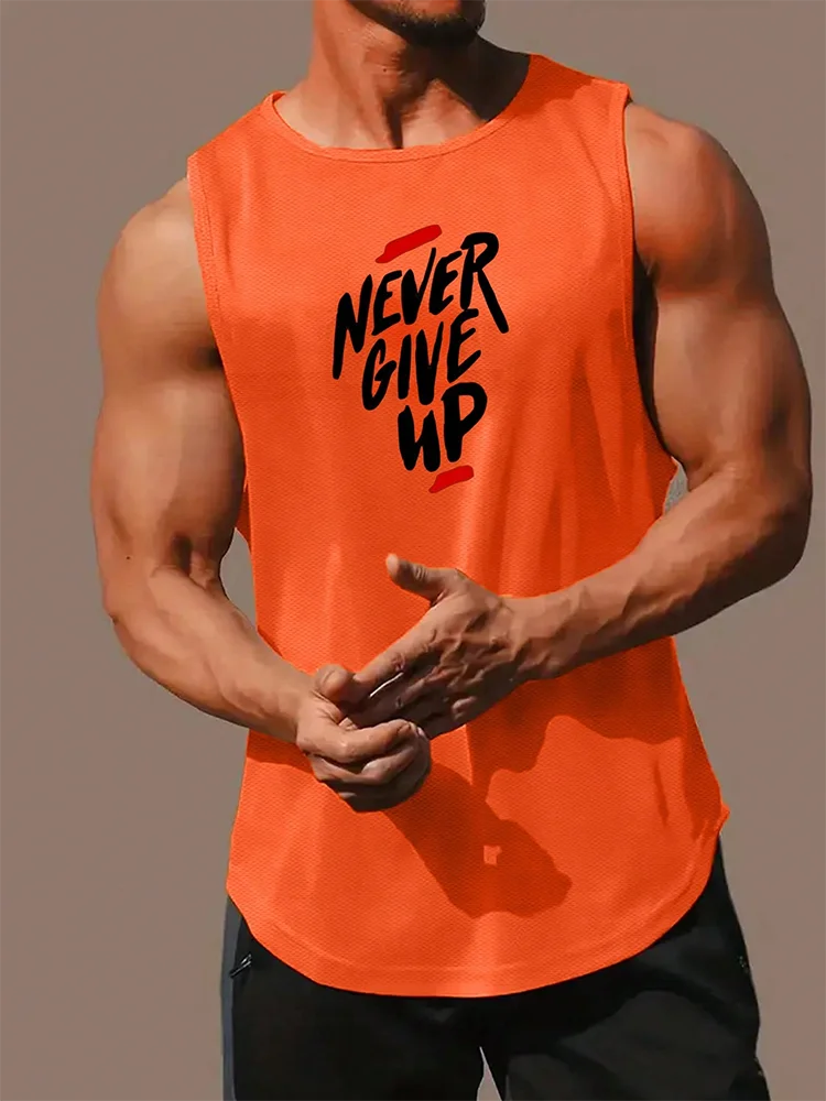 Summer Daily Exercise Men's Tank Top Outdoor Sports Running Fitness Men's Sleeveless T-shirt Urban Street Men's Tank Top 3D Prin