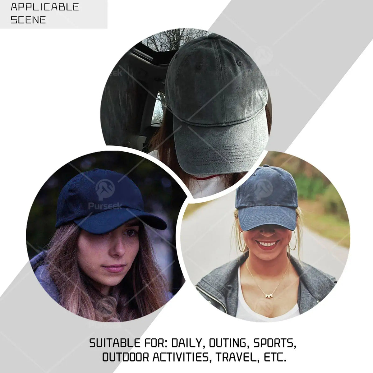 PENDRA Washed Distressed Baseball Cap