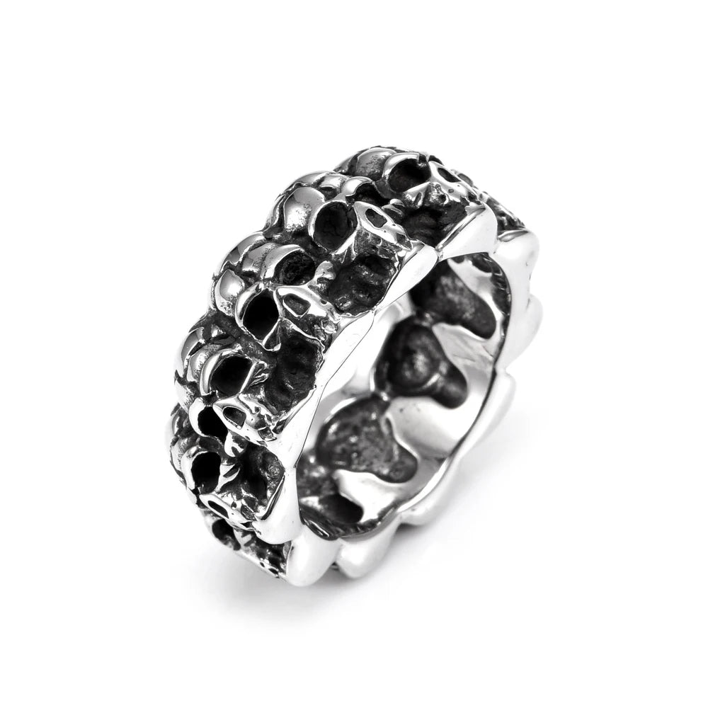 PENDRA Skullgoth Stainless Steel Skull Ring