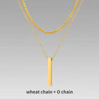 PENDRA Cuban Wheat Pendant Necklace