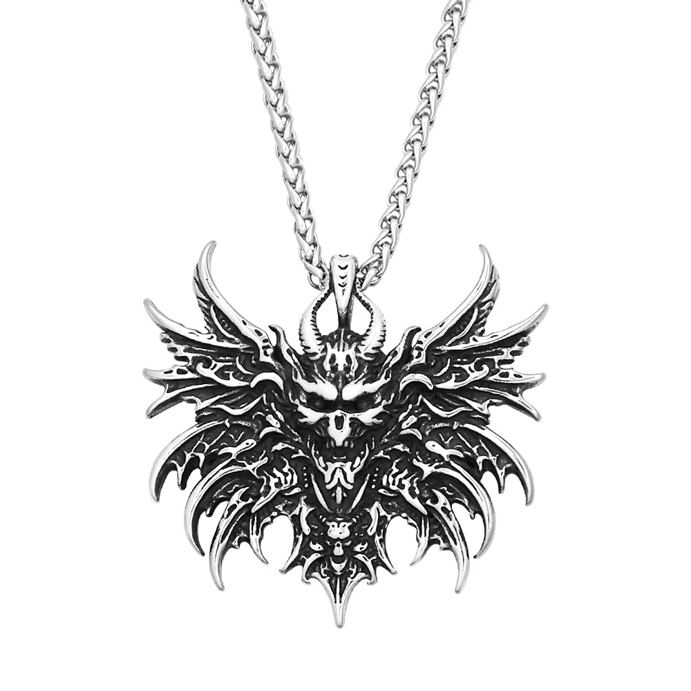 PENDRA Skullgoth Vintage Skull Pendant Necklace