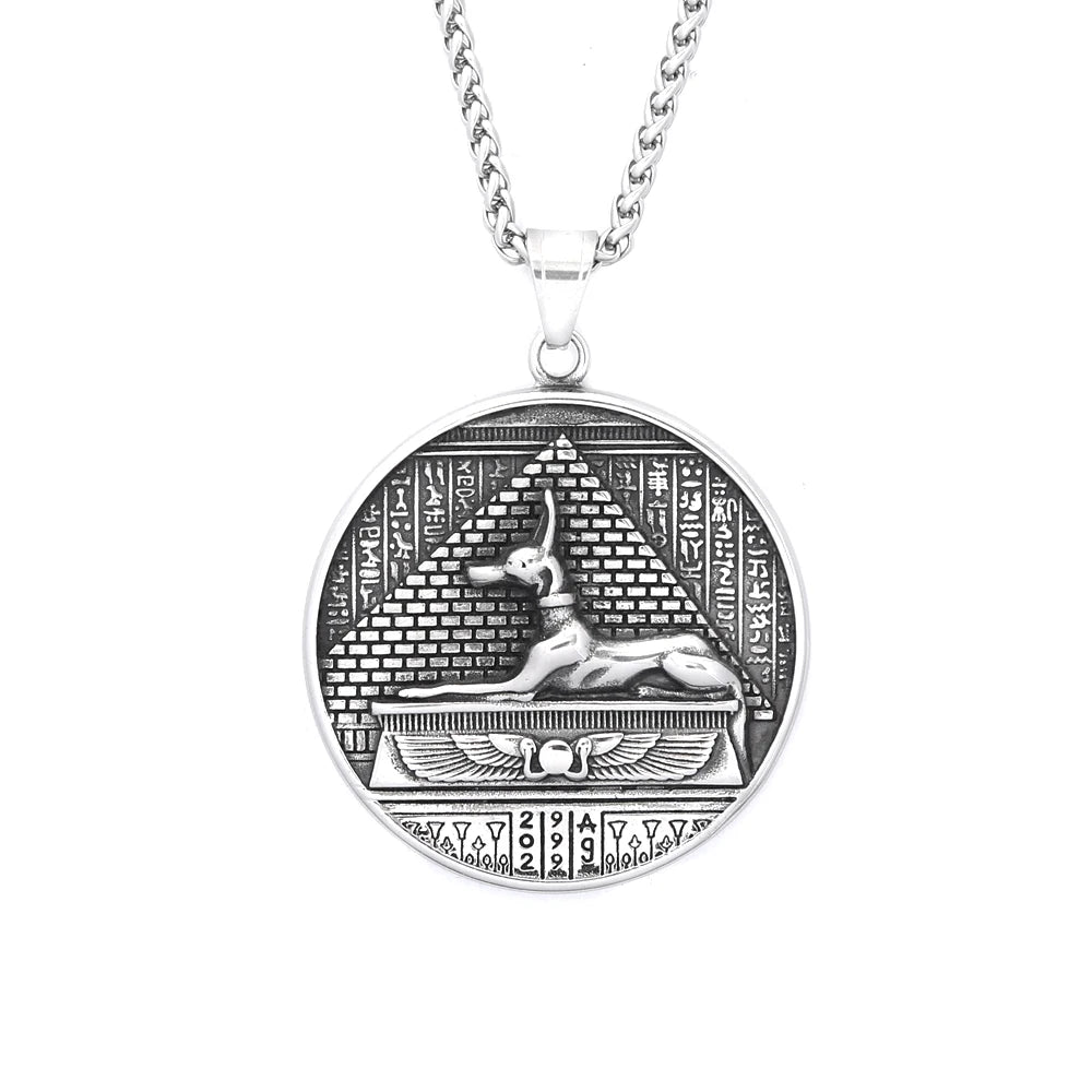 PENDRA Anubis 316L Stainless Steel Egyptian Anubis Pendant