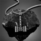 PENDRA Rune Steel Necklace