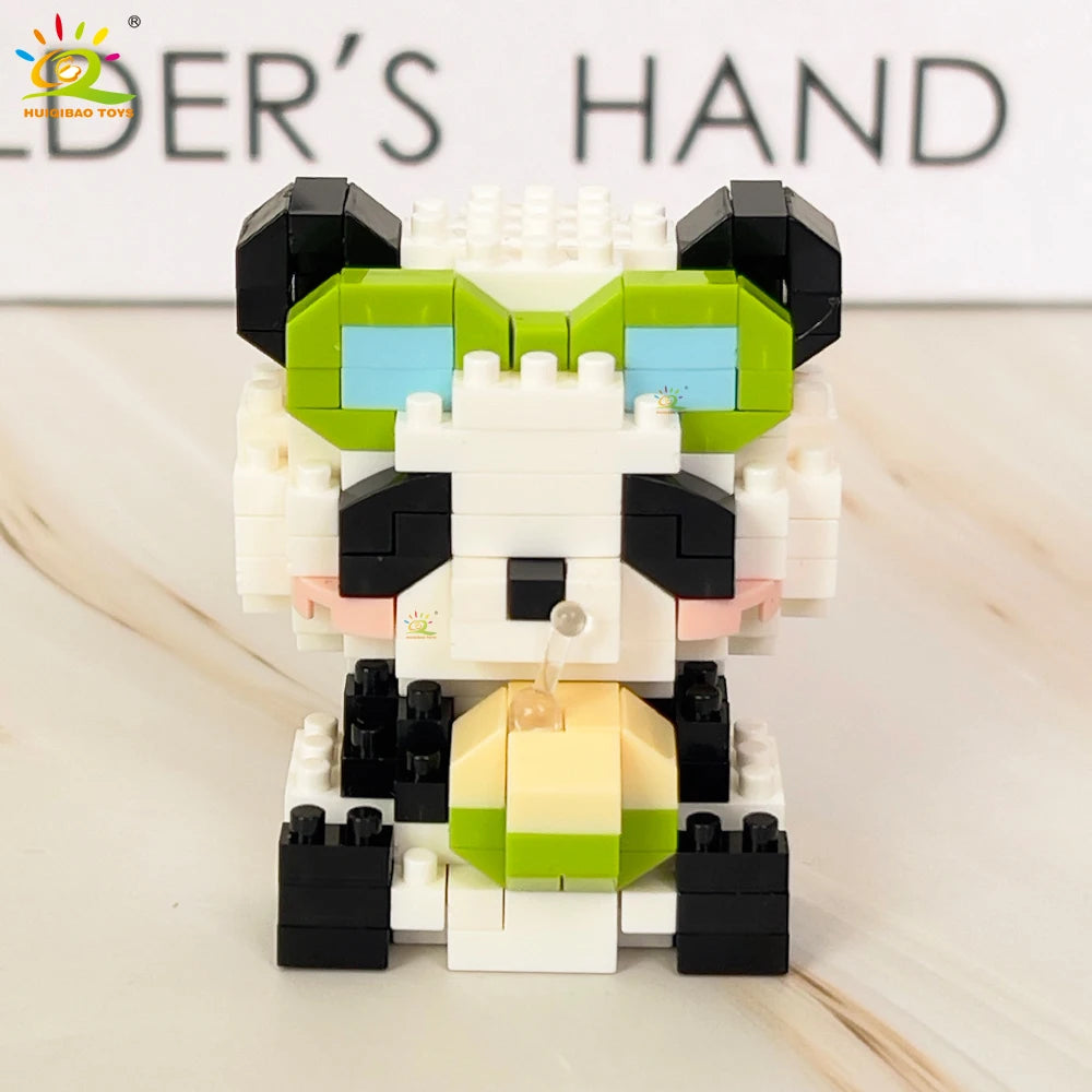 PENDRA Cute Panda Micro Building Set