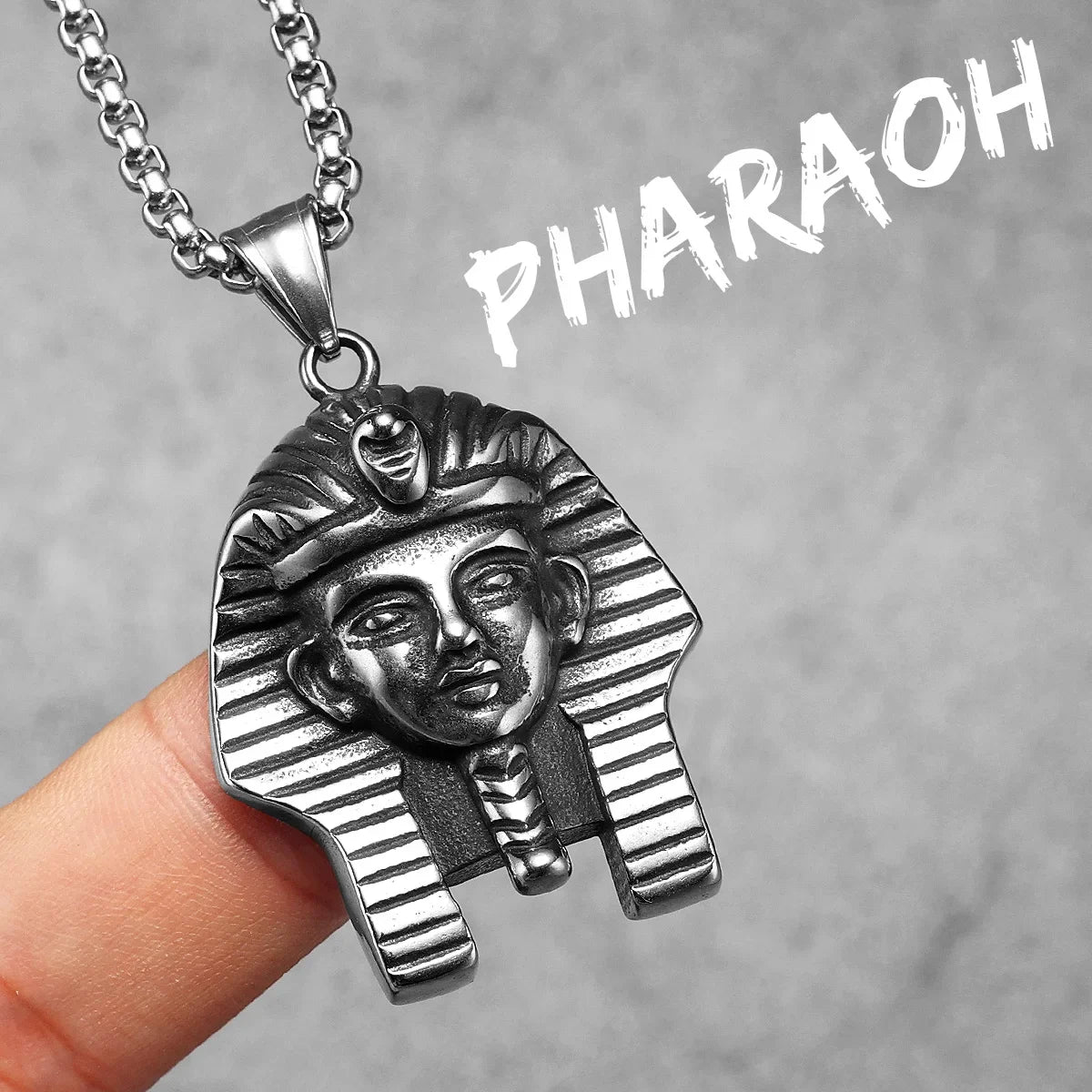 Egypt Pharaoh Sphinx Men Necklaces Stainless Steel Pendants Chains Women Jewelry Punk Rock Amulet Accessories Gifts Wholesale
