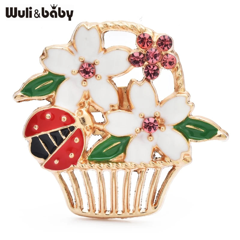 PENDRA Florielle2 Floral Brooch