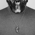 Unicorn Tooth Amulet Mens Long Necklaces Pendants Chain Hip Hop for Boy Male Stainless Steel Jewelry Creativity Gift Wholesale