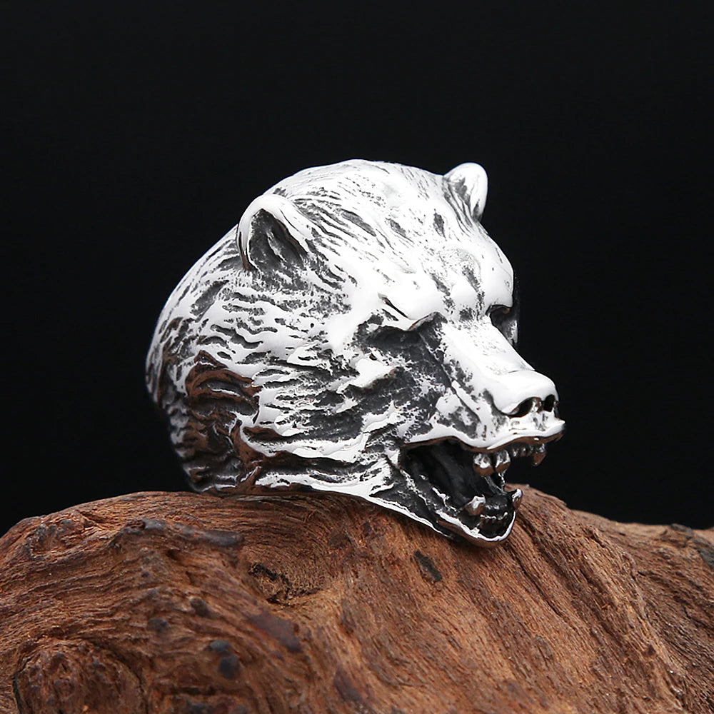 PENDRA Bearcrest Nordic Viking Bear Head Pendant