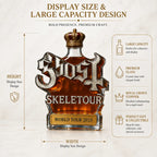 Ghost Skeletour World Tour Whiskey Decanter Gift Set, Glass Liquor Bottle with Tumbler Cups, Fan Collection Decor