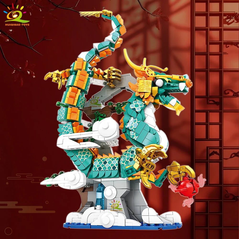 PENDRA Chinese Dragon Phoenix Building Set