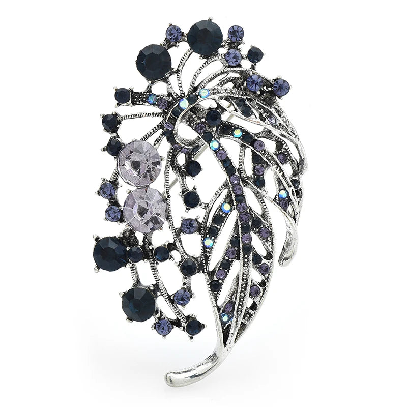 PENDRA Florielle8 Rhinestone Brooch