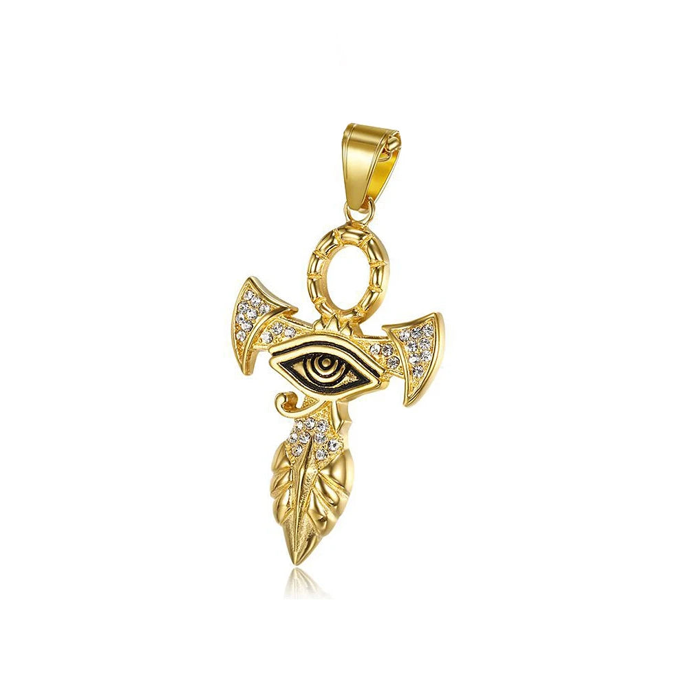 PENDRA Horusgold Gold-Color Eye of Horus Pendant Necklace