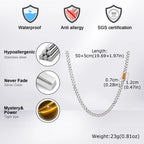 PENDRA Cuban Stone Link Chain Necklace