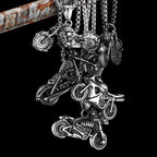 PENDRA Rider Motorcycle Rock Steel Necklace
