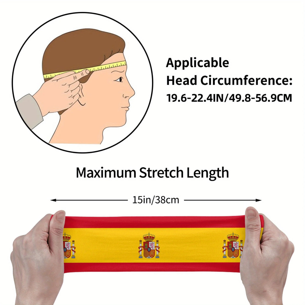 PENDRA Flag Spain Sports Headband