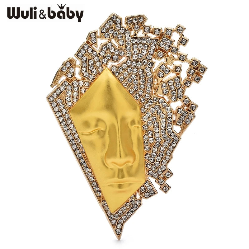 PENDRA Charming Art Face Brooch