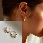 PENDRA Geometry Sterling Silver 2 Earrings